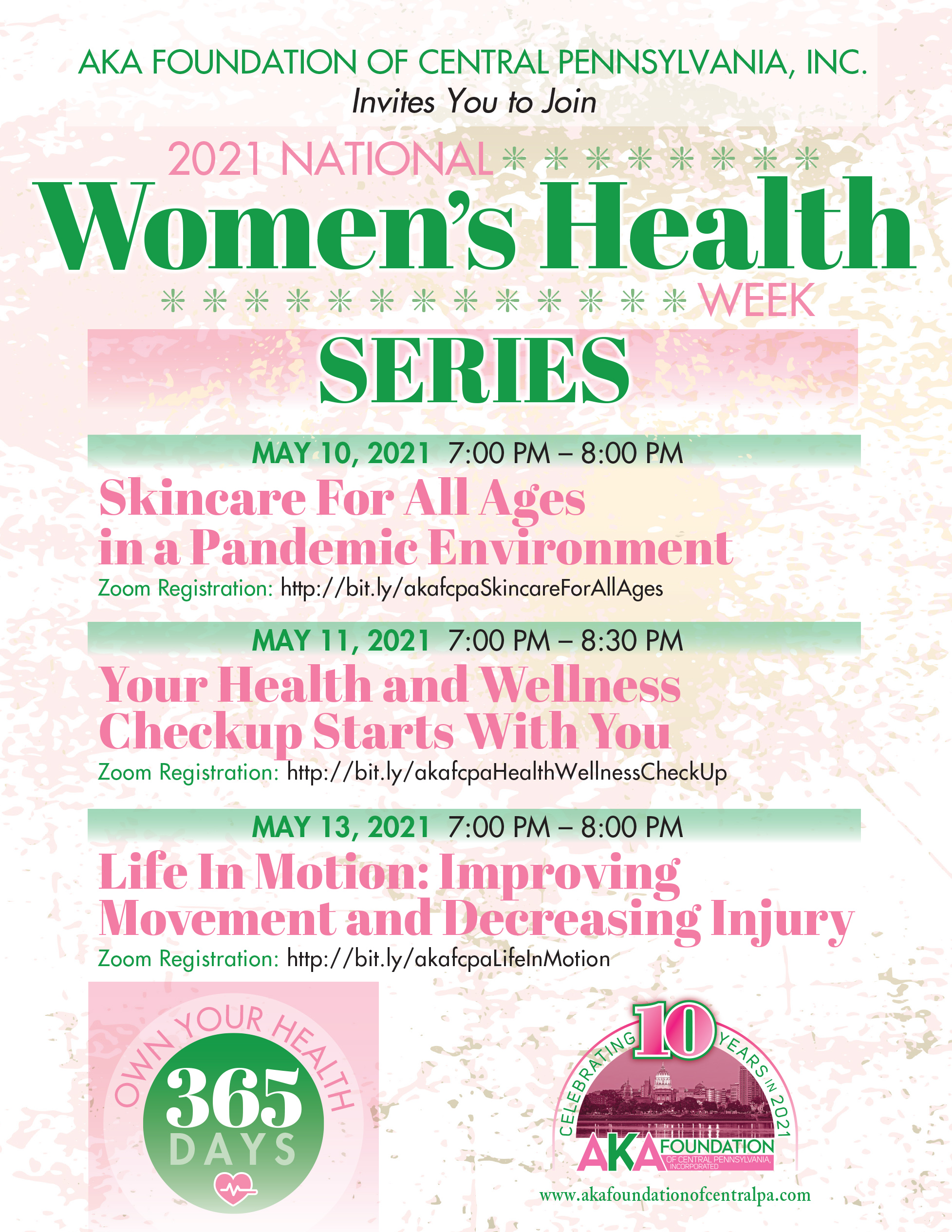 2021 National Women’s Health Week AKA Foundation of Central PA